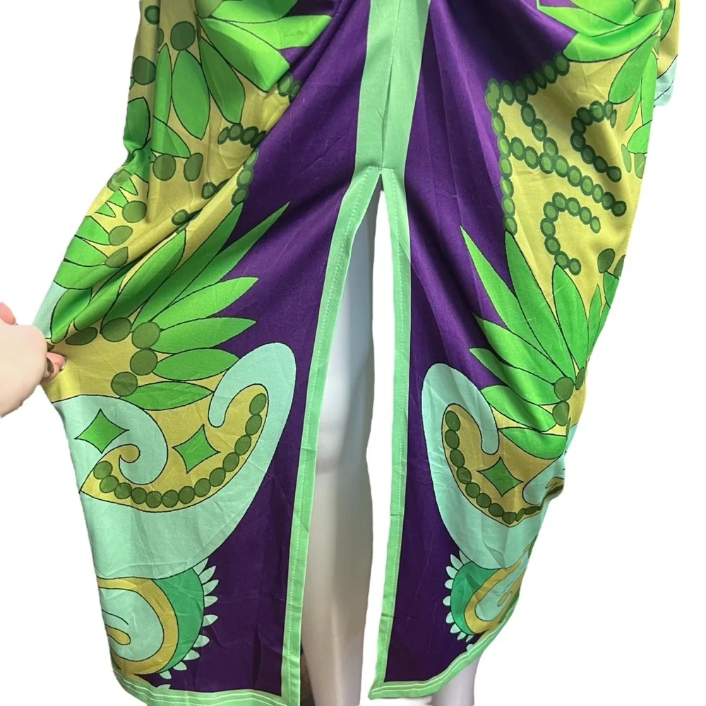 Cherley NWOT Women’s Colorful Patterned Maxi Dress Sz. SM - Picture 3 of 5